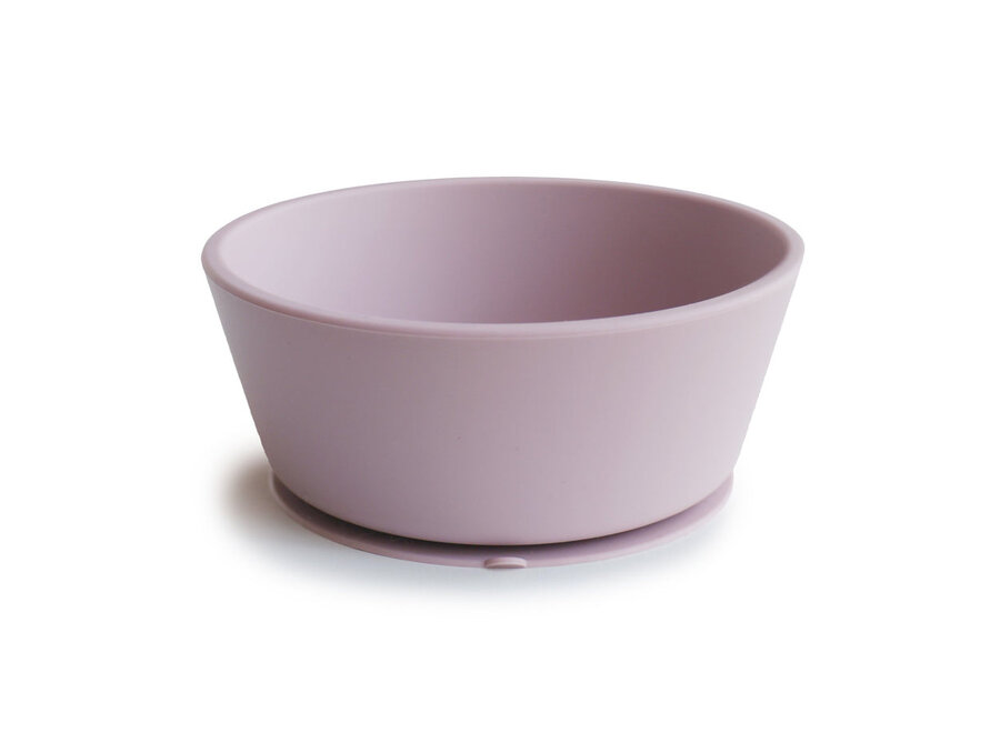 Mushie Silicone Suction Bowl Soft Lilac