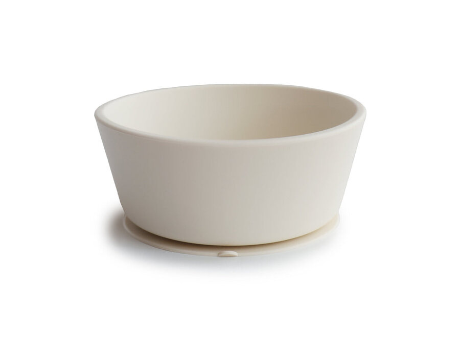 Mushie Silicone Suction Bowl Ivory