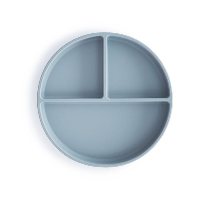 siliconen bord met zuignap Powder Blue