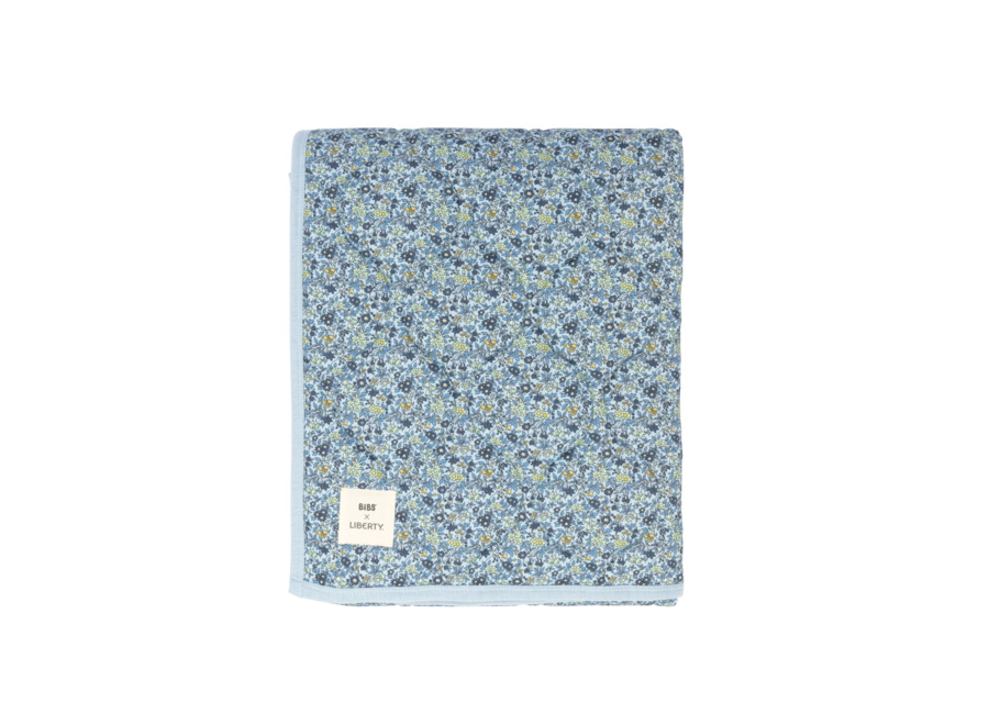 BIBS x LIBERTY Quilted Blanket Chamomile Lawn - Baby Blue