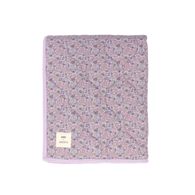 BIBS x Liberty gewatteerde deken Camomile Lawn Violet sky