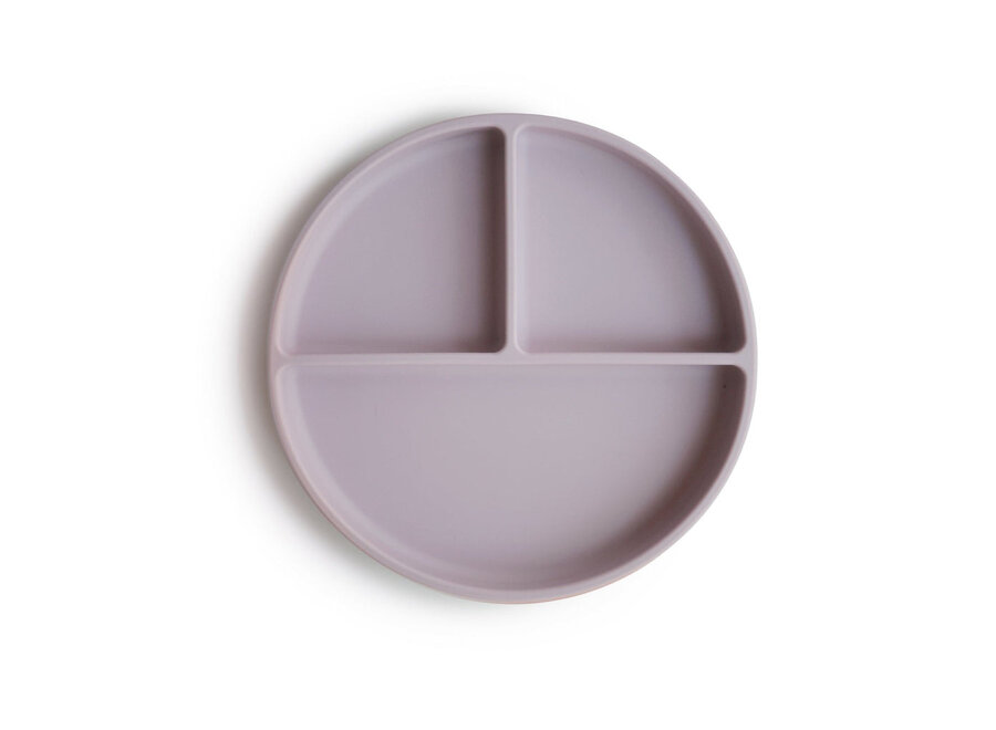 Mushie Silicone Suction Plate Soft Lilac