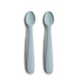 Siliconen Babylepels POWDER BLUE