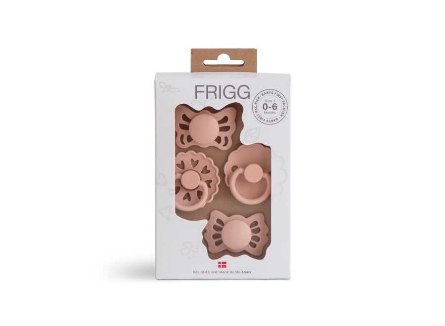 FRIGG - BABY'S FIRST PACIFIER PACK - BLUSH