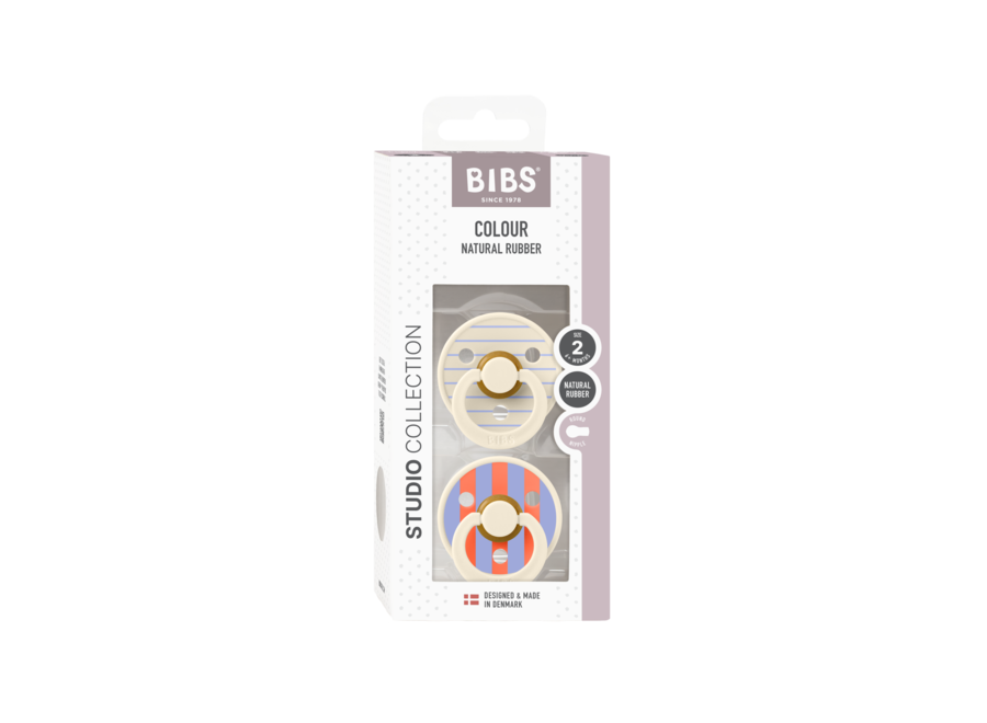 BIBS Studio Colour Pin 2 pack Ivory Hush Mix