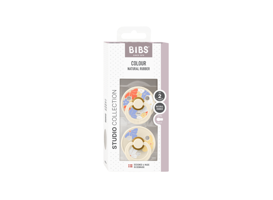 BIBS Studio Colour Morning Bloom 2 pack Ivory