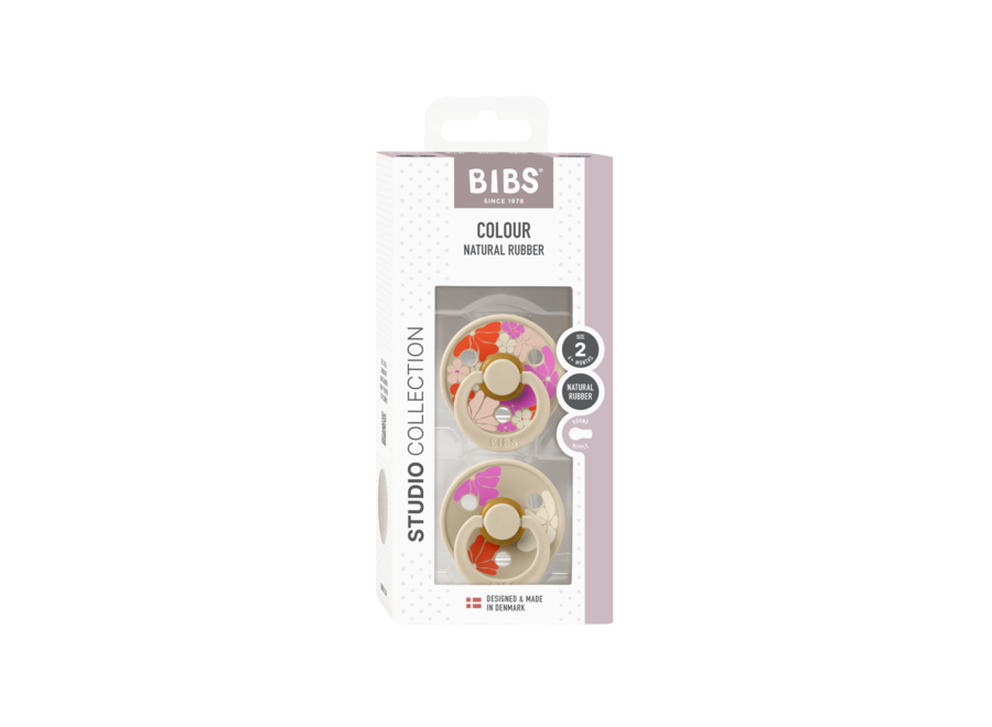 BIBS Studio Colour Morning Bloom 2 pack Vanilla