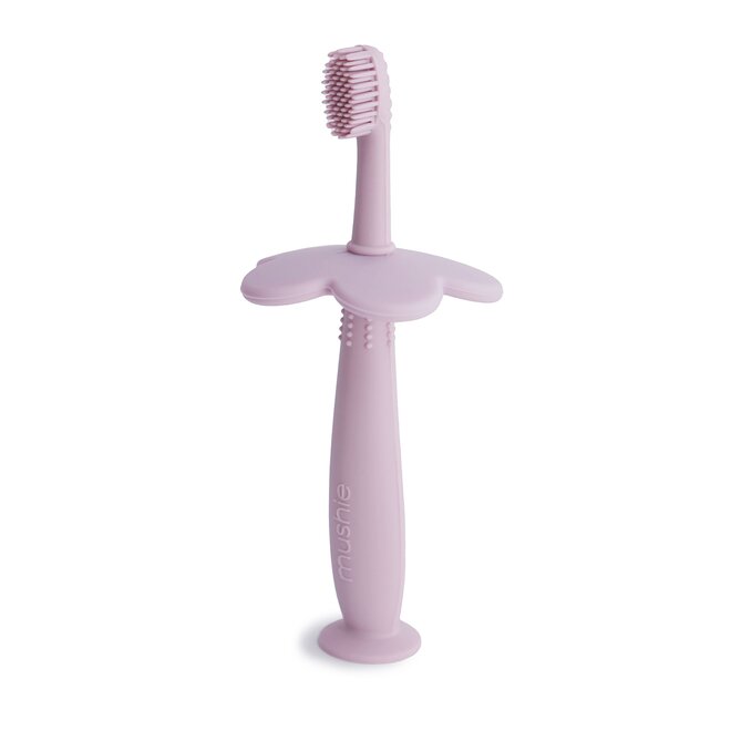 siliconen oefentandenborstel Flower Soft lilac