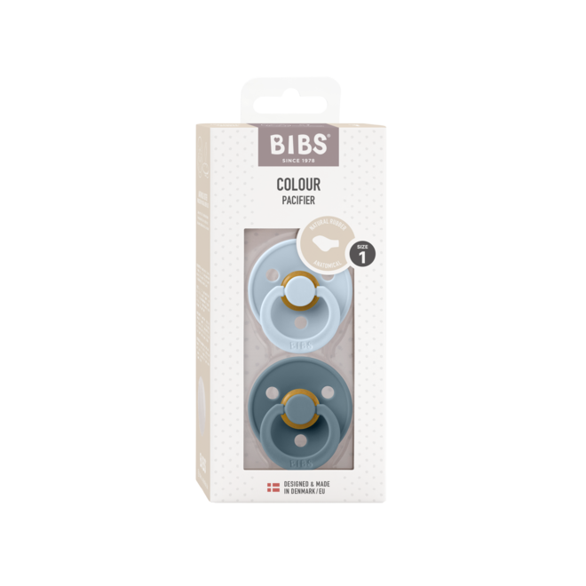 Colour anatomisch Dental set van 2 Baby Blue + Petrol