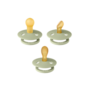 BIBS Colour Try-it Kit fopspeen (anatomisch , symmetrisch en rond) - maat 1 - Sage (3 stuks) LATEX