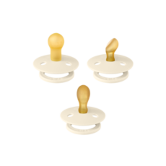 Bibs - Fopspeen - Try It Collection - Maat 1 - 3 stuks - Ivory