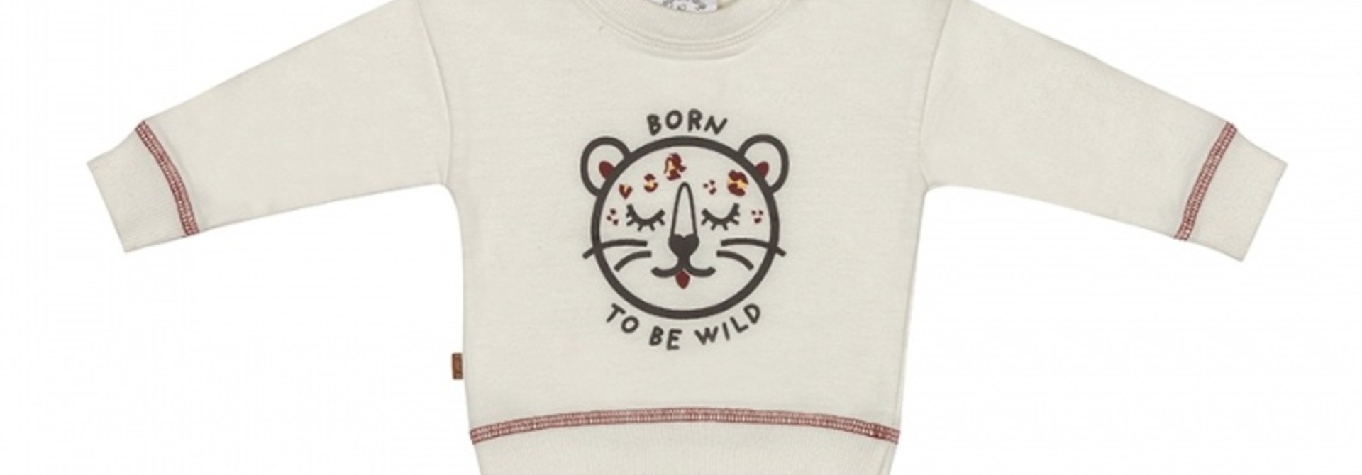 Frogs&Dogs - Sweater Born to Be Wild Off White