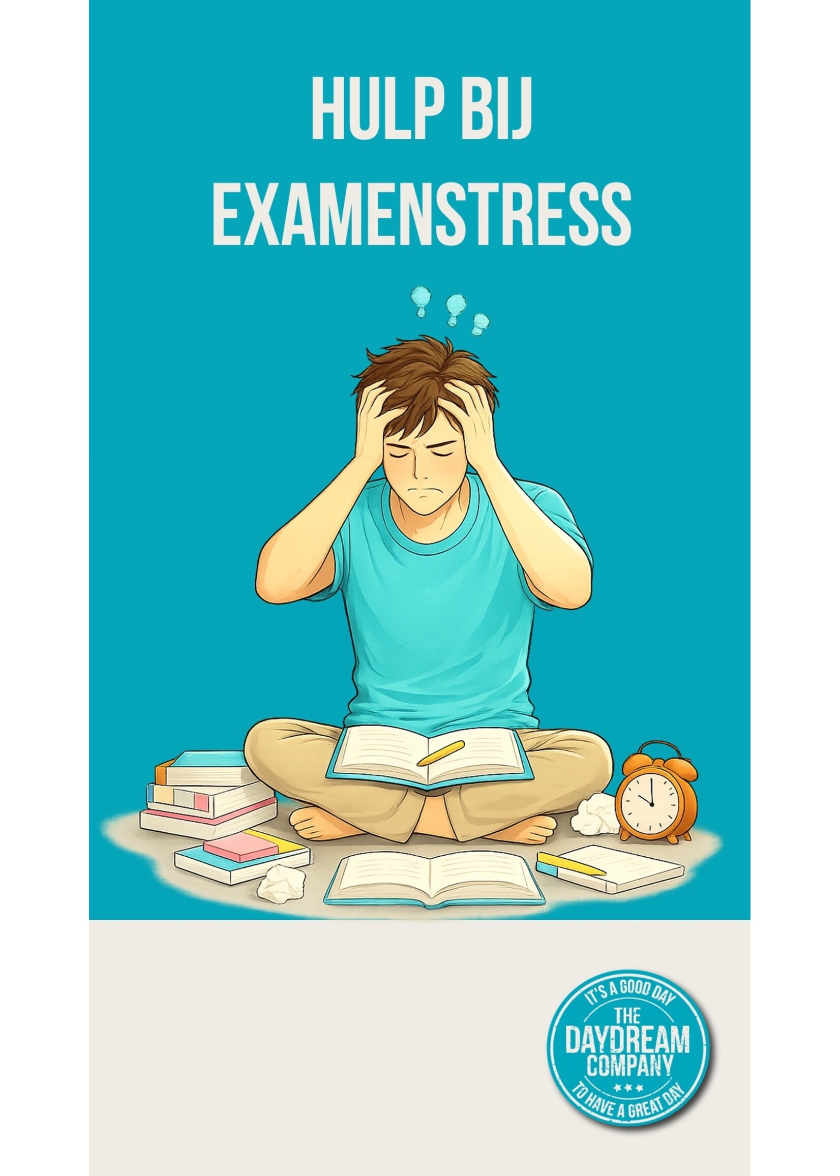 Hulp bij examenstress -begeleide sessie voor rust, focus en zelfvertrouwen tijdens je examen