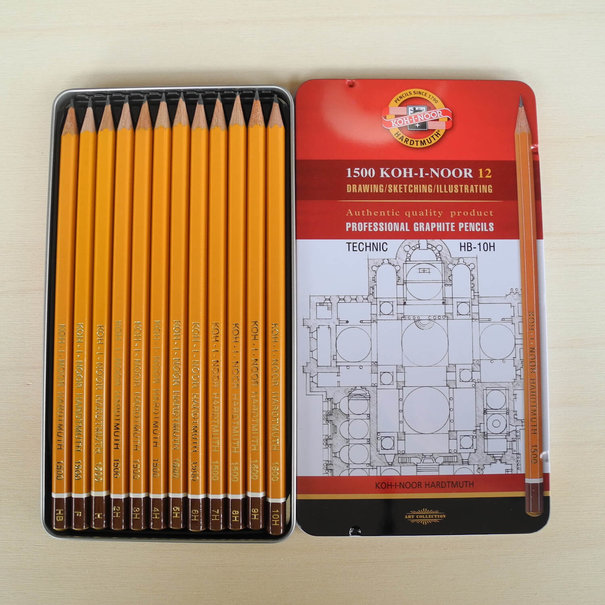 Koh-i-Noor Technic Set 1502 12 stuks (HB - 10H)