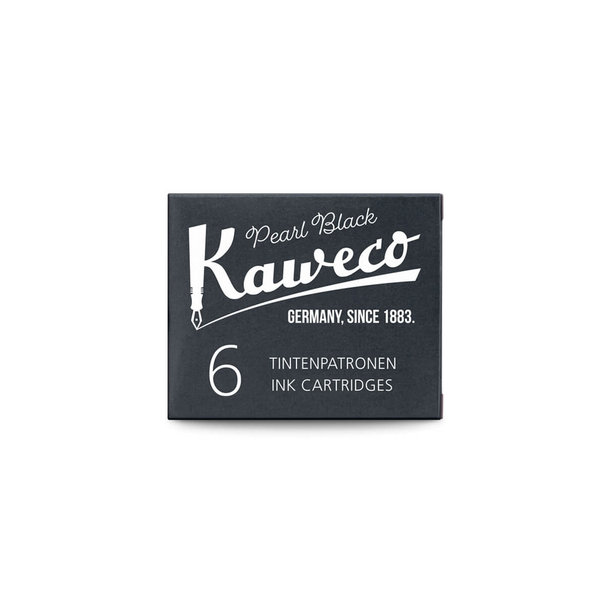 Kaweco Cartouches d’encre Pearl Black (6 pièces)