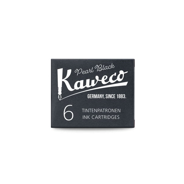 Kaweco Pearl Black ink cartridges (6 pcs)