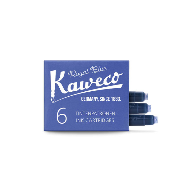 Kaweco Cartouches d’encre Royal Blue (6 pièces)