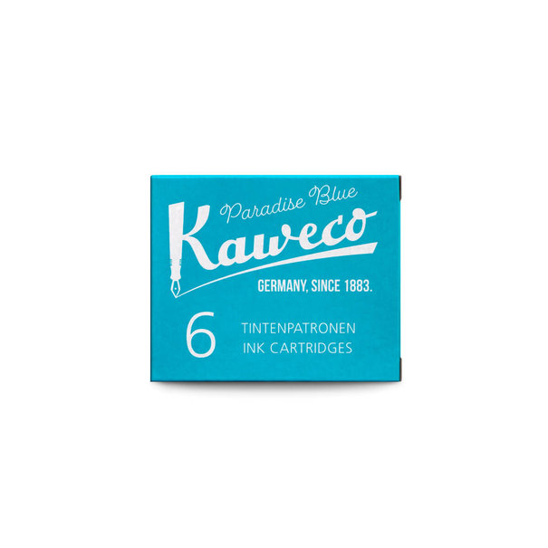Kaweco inktpatronen (6 st.) - Paradise Blue
