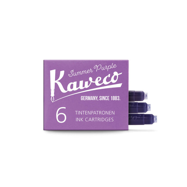 Kaweco KAWECO doosje met 6 inktpatronen - Summer Purple