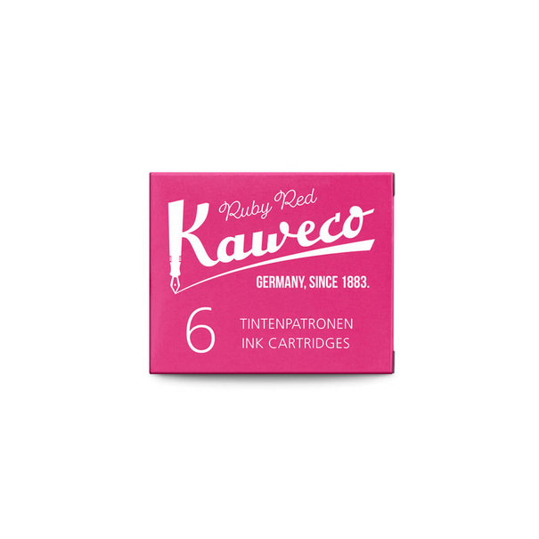 Kaweco Cartouches d’encre Ruby Red (6 pièces)