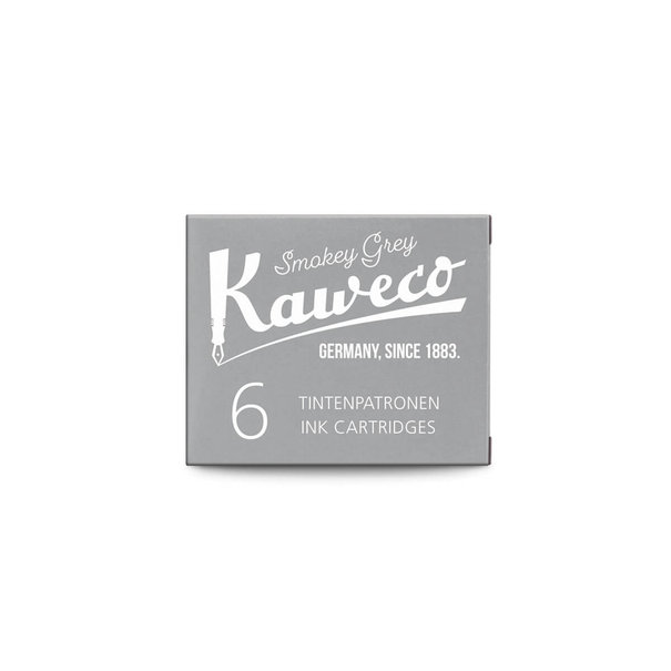 Kaweco Smoky Grey ink cartridges (6 pcs)