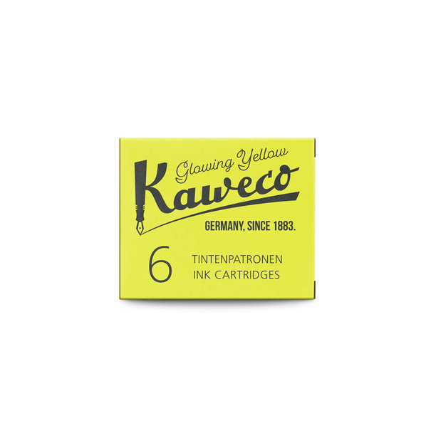 Kaweco Inktpatronen "Glowing Yellow" (6 st.)