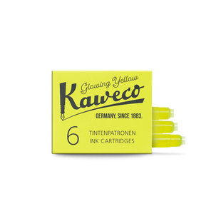 KAWECO doosje met 6 inktpatronen - Glowing Yellow