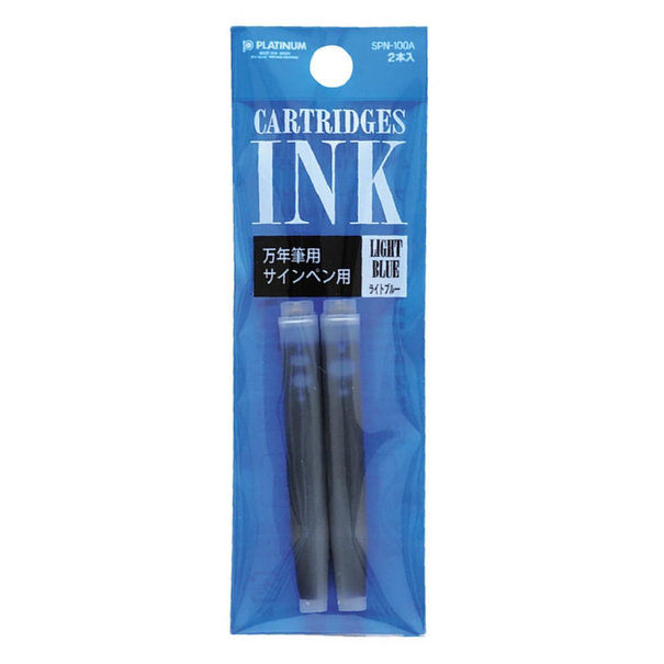 Platinum Inktpatronen "Light Blue" - SPN100-A (2 st.)