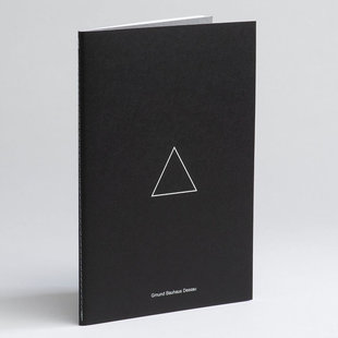 Bauhaus Dessau notepad - Driehoek/Grijs 17 x 24 cm