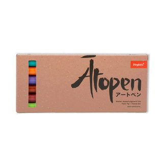 Ātopen Dual Brushpen+Fineliner ensemble de 6 Trend