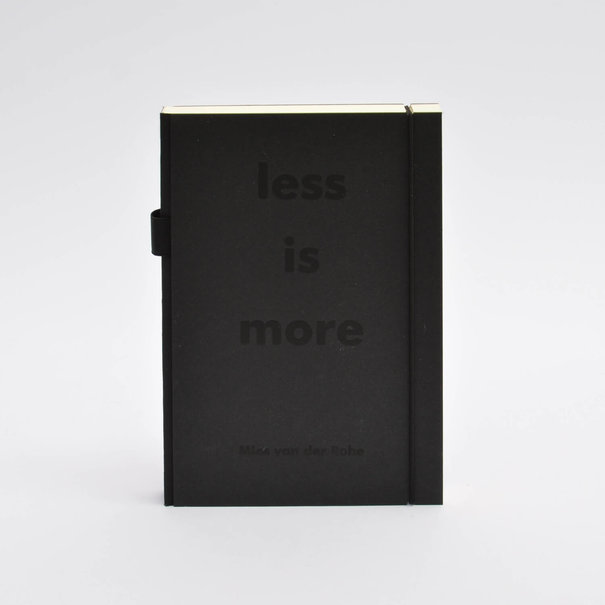 Bindewerk Purist Quotes LESS IS MORE A5