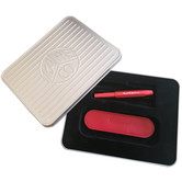 AL Sport Deep Red set with pen case in retro tin