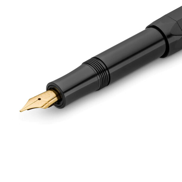 Kaweco Classic Sport Black vulpen in blikken doos met clip en inkt