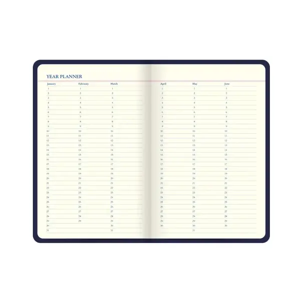 Letts of London Icon Book Perpetual Diary "Navy"