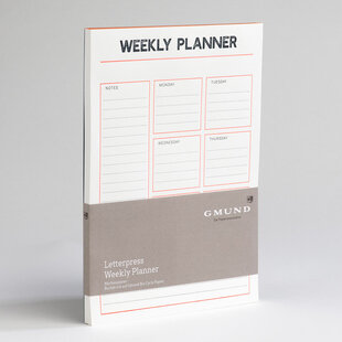 Letterpress Weekly Planner