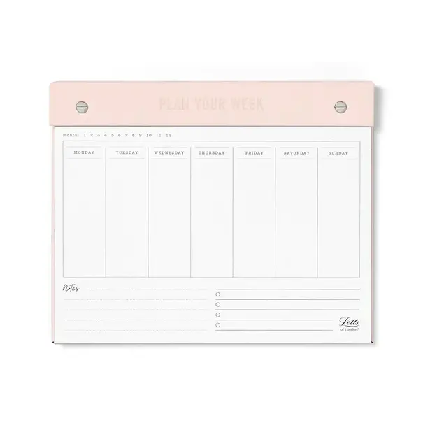 Letts of London Conscious Weekplanner "Rozewater"