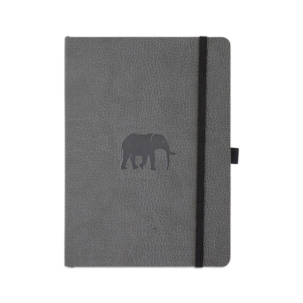 Dingbats Wildlife Grey Elephant couverture souple A5+