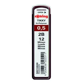 Tikky Hi-Polymer Potloodvulling 0,5mm 2B
