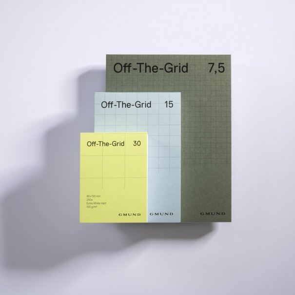 Gmund Off-The-Grid 15 "Sky" notepad 12 x 18 cm