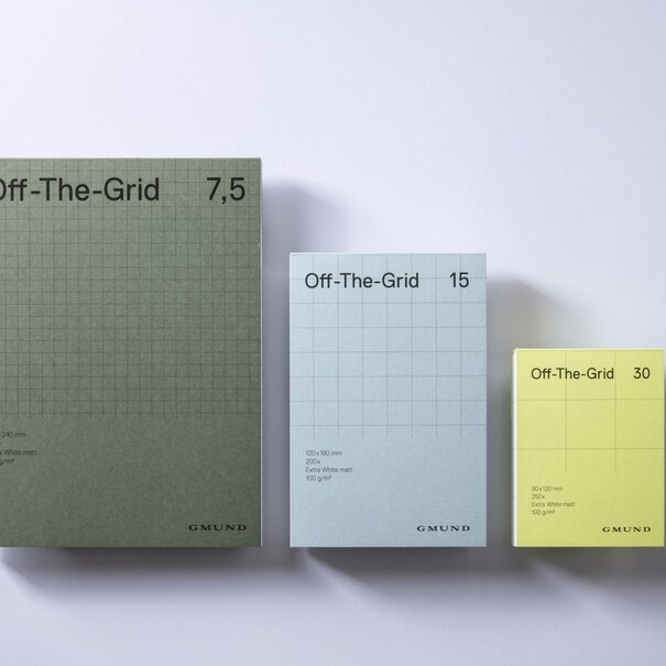 Gmund Off-The-Grid 15 "Sky" notepad 12 x 18 cm