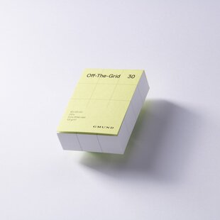 Off-The-Grid 30 "Lime" notitieblok 9 x 12 cm