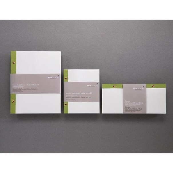 Gmund Notepad "Craftsman" Olivine A4