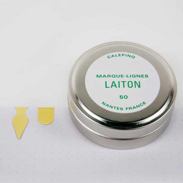 Calepino Line Markers – Messing (50 stuks)