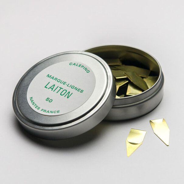 Calepino Line Markers – Messing (50 stuks)