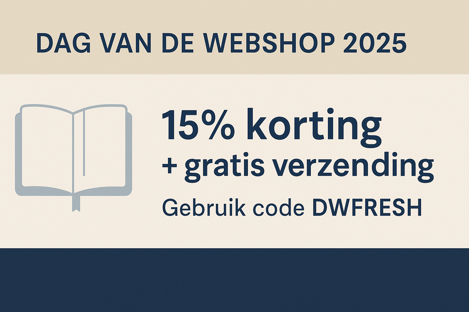 Dag van de Webshop bij Het Noteerhuis met 15% korting én gratis verzending