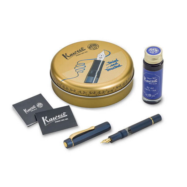 Kaweco Piston Sport AL Navy/Gold stylo-plume