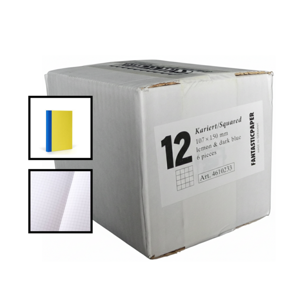 Fantasticpaper Lemon & Dark Blue Pocket