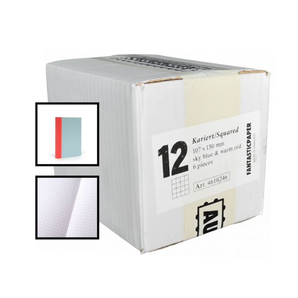 Fantasticpaper Sky Blue & Warm Red Pocket