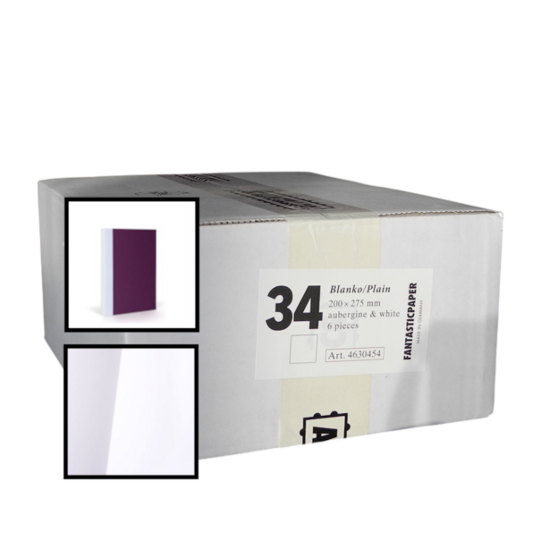 Fantasticpaper Aubergine & White XL