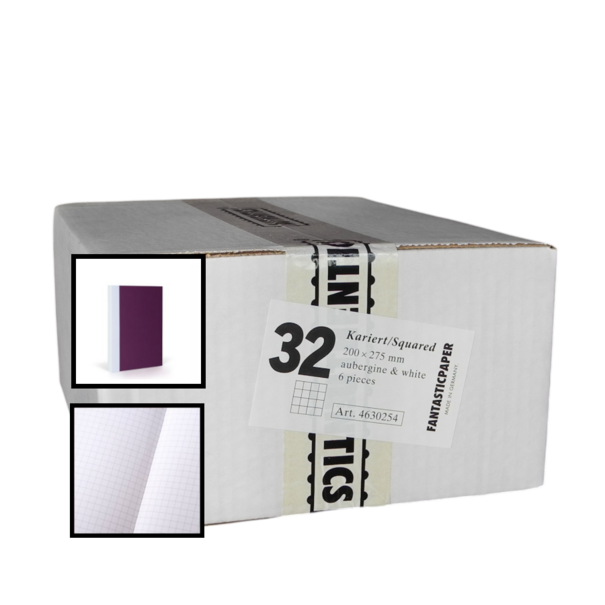 Fantasticpaper Aubergine & White XL